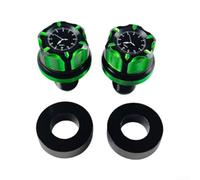 Aluminum Motorcycle Mirror Hole Screws Set of 2 for Most Motorbike Rear View Mirrors, Offering and Secure Mounting Solutions (opposite M10 green)