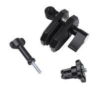 Aluminum Motorcycle Windscreen Clamp for DJI for osmo Action Windshield Camera Mount Aluminum Alloy Scratch-Free Grip Motorcycle Action Cam Clamp for Insta360 for x4 X3 Secure Fit 7.1cm Windscreen