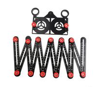 Aluminum Multi Angle Measuring Tool Perfect for Efficient Measurement in Construction and Home Improvement Projects (12 Fold Ruler)