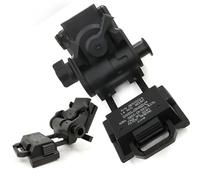 Aluminum Night Vision Goggles NVG Mount for PVS14/15/18 g24 Mount - NVG Metal Helmet for CS Games, Adjustable Full Aluminum，Full Modular Interface(Black)