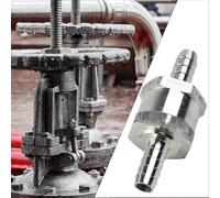 Aluminum Non-Return Check Valve for Fuel, Air, Water, Bio-Oil & Kerosene - 6/8/10/12mm Inline One-Way Pipe Tube(8mm)