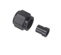 Aluminum Nut and Sleeve Hardlines Tube Fitting for Various Pipe Size From 4AN Up to AN12 Automotive Applications Hardlines Compression Fitting Adapter
