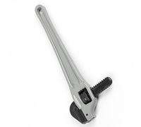 Aluminum Offset Pipe Wrench, Lightweight Adjustable Gripping Tool for Plumbing Repair Pipe Fitting Aluminum Alloy Cr Mo Steel White 14 Inch 1 Pack