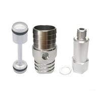 Aluminum Oil Distribution Adapter Featuring 1/4 Hose Barb Inlet and 1/8 NPT Steam Port for For Ls Engine Platforms (B)