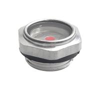 Aluminum Oil Level Sight Glass Gauge for Air Compressors - G 3 Over 4 Thread 18mm × 32mm Polycarbonate Viewing Industrial Metalworking Equipment Replacement Part