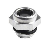 Aluminum Oil Level Sight Glass Gauge with Tempered Glass for Air Compressor, NPT Thread Sizes M10 M12 M14 M16 M18 M20, Compatible with CNC Hydraulic Press Pump