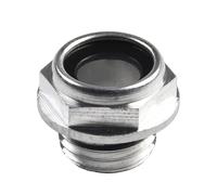 Aluminum Oil Level Sight Glass Gauge with Tempered Glass for Air Compressor, NPT Thread Sizes M10 M12 M14 M16 M18 M20, Compatible with CNC Hydraulic Press Pump