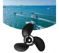 Aluminum Outboard Propeller for Mercury 6HP 8HP 9.9HP 10HP 15HP Engines with 2.5 inch Gearcase Fitment and OEM Part Number 48-828156A12 Compatibility