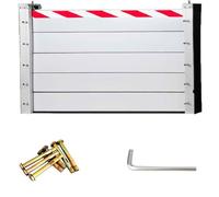 Aluminum Outdoor Flood Prevention Water Barriers - 276cm Long Detachable Exterior Garage Doors Flood Protection Barrier - Reusable Flood Defence Barriers for Home(276 * 100cm)