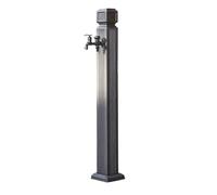 Aluminum Outdoor Garden Water Column, Column Type Outdoor Water Column with Double Nozzle Faucet for Irrigation, Car Washing(Large)