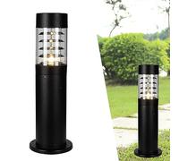 Aluminum Outdoor Path Light with E27 Waterproof Metal Base for Garden Lawn Yard and Entrances Standing Column Lamp for Bollard Lights Round Floor Lamp for Out,A (B)
