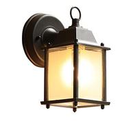 Aluminum Outdoor Wall Lantern, Waterproof Exterior Light Fixture for Porch, Garage, Patio & Yard, Stylish European Design Wall Mount Lamp