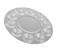 Aluminum Paint Mixing Palette with 10 Wells, Ink Pigment Tray for Model Coloring & Paint Dilution, Art Supply for Hobbyists