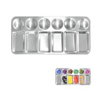 Aluminum Paint Palette Tray for Acrylic, Oil and Mixed Media, Empty Watercolour Palette, Ideal Painting Palettes for Artists, Creative DIY Projects, and Fun Paint Pallets for Children
