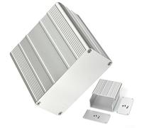 Aluminum PCB Instrument Box Enclosure, 100×100×50 mm, Heavy-Duty Extruded Aluminum Construction, Smooth Sliding Cover for Electronic Projects, D