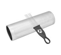 Aluminum Percussion Guiro Shaker, Metal Guiro Musical Instrument with Handle and Scraping Brush, Bright Tone Rhythm Shaker for Kids Early Education, Classroom & Music