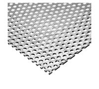 Aluminum Perforated Metal Sheets, 304 Stainless Steel Perforated Mesh Sheet With 1-10mm Holes, Silver, Multiple Sizes(2mm Mesh,30x30cm)