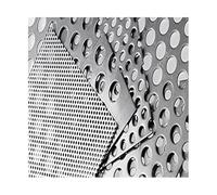 Aluminum Perforated Metal Sheets, 304 Stainless Steel Perforated Metal Sheet Silver 1-10mm Mesh Multiple Sizes(6mm Mesh,15x15cm)