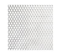 Aluminum Perforated Metal Sheets, 304 Stainless Steel Perforated Sheet Silver 0.8mm Thick 1-10mm Mesh Multiple Sizes(2mm Mesh,35x35cm)