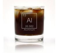Aluminum Periodic Table of Elements Engraved Cocktail Glass