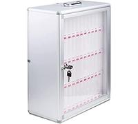 Aluminum Phone Storage Box with 48 Compartments Wall with Handle Numbered for School and Factory Exams and Stylish One Color 36