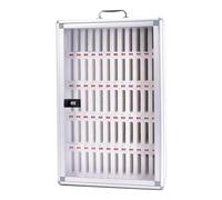 Aluminum Phone Storage Cabinet with Lock, 60 Slots for Mobile Phones, Secure nizer for Offices, Schools, and Public Spaces - Silver Finish