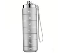 Aluminum Pill Case, Aluminum Pill Organizer, 7 Day Stackable Metal Box with Spin Lock Waterproof Daily Medicine Case for Travel, Outdoor, Gym First-Aid, Grey, Metal Organizer