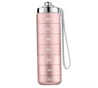 Aluminum Pill Case, Aluminum Pill Organizer, 7 Day Stackable Metal Box with Spin Lock Waterproof Daily Medicine Case for Travel, Outdoor, Gym First-Aid, Style-2, Weekly Organizer