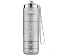 Aluminum Pill Organizer 7 Day Stackable Metal Pill Box with Spin Lock Waterproof Daily Medicine Case for Travel Outdoor Gym First Aid Grey