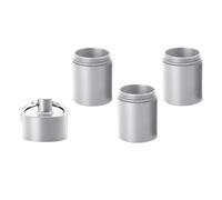 Aluminum Pill Organizer - Matte Black Finish, Waterproof Airtight Seals, Seven Day Compartment System, Keyring Attachment | Compact Lightweight Box for Office School Running Sports