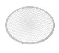 Aluminum Pizza Tray with Even Mesh Pattern - Supports Full Dough Coverage Without Edge Collapse or Center Droop (12 inch)