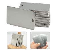 Aluminum Plant Tags 50 Pack, Metal Garden Labels with Single Hole, Waterproof and Sunproof for Trees Plants Flowers Greenhouse, 1.8 x 3.15 Inches