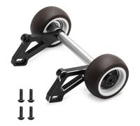 Aluminum Plastic RC Car Head Up Wheelie Bar RC DIY Parts for ARRMA 1/8 6S Outcast KRATON V6 RC Car (Black)