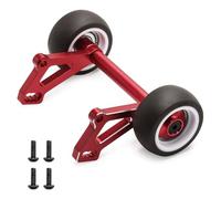 Aluminum Plastic RC Car Head Up Wheelie Bar RC DIY Parts for ARRMA 1/8 6S Outcast KRATON V6 RC Car (Red)