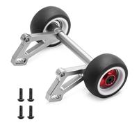 Aluminum Plastic RC Car Head Up Wheelie Bar RC DIY Parts for ARRMA 1/8 6S Outcast KRATON V6 RC Car (Silver)