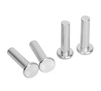 Aluminum Pop Rivets, Solid M6 Flat Head Rivets for Metal Automotive Projects Lightweight Durable Fasteners 20pcs Set M6x25mm