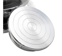 Aluminum Pottery Wheel 15/20/25/30CM - Dual-Sided Clay Turntable for Cake, Sculpture, Pottery Projects - Ideal for Artists & Hobbyists