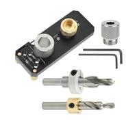 Aluminum Profile Drill Guide, Metal Hole Drill Guide - Aluminum Profile with Slider Drilling Guide Positioner - For Straight Holes