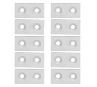 Aluminum Profile End Caps - 3060 Double Holes Aluminum Alloy, Durable Anodized Finish, Easy Installation with Screws, Industrial Frame & CNC Machine Use, 10pcs Set (type 1)