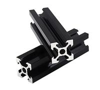 Aluminum Profile Extrusion Linear Rail,2020 V-Slot Extrusions Frame, Black 100-1200mm For CNC 3D Printers Camera Slider Laser Engraving, 1pcs(250mm)