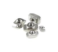 Aluminum Profile M3 M4 M5 M6 M8 Slot T-nut Sliding T Nut Hammer Drop In Fasten Connector(EU40- M4 (100pcs))