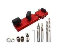 Aluminum Profile Puncher for Quick Positioning & Tapping - Compatible with 20/30/40 Series, DIY Woodworking Jig Tool with Stop Block and Drill Bushings Package 2