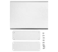 Aluminum Project Box, Die - Cast Enclosure Case, Integrated Matte Silver DIY Electronic Shell with Complete Accessories, 28x84x110mm for PCB Junction, Heat Dissipation, Anti - Thun