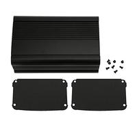 Aluminum Project Box Die Casting Integrated Molding Matte Black Enclosure Case For Electronic DIY Circuit Board Controller Casing 55x95x150mm