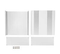 Aluminum Project Box Electronic Enclosure Case DIY Shell Matte Silver Split Type for Heat Dissipation PCB Junction AntiThunder Protection 54x145x150mm