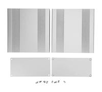 Aluminum Project Box, Matte Silver Enclosure Case, Die - Casting Integrated with Oxidized Surface, Professional Design for DIY GPS Analyzer, HIFI Amplifier Casing, 68x145x1