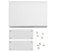 Aluminum Project Box Matte Silver Enclosure Case DIY Electronic Product Heat Dissipation Casing 27x66x100mm Machine Die Casting Integrated Molding Aluminum Material Durable Heat
