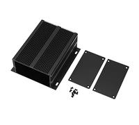 Aluminum Project Box | Sandblasted Oxidation Finish for Heat Dissipation & EMI Blocking | Weather - Tight Closure for Circuit Boards/Amplifiers/Industrial Use | 53x116x130mm