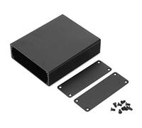 Aluminum Project Enclosure | Black PCB Instrument Box for Electronics/DIY Projects | 100x82x27mm Alloy Case with Heat Dissipation & EMI Shielding