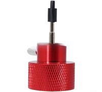 Aluminum Propane Gas Refill Adapter Needle in Red with Integrated Vent, Compact and Lightweight Connector for Outdoor Camping,Builtin Safety Pressure Release for Secure Refilling